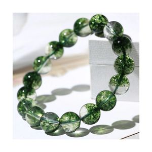Bracelets en <span class=keywords><strong>pierre</strong></span> naturelle originaux avec cristal fantôme vert, bracelet en cristal de jardin perlé - Product Image 6