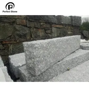 Gri doğal granit ananas kerbstone driveway kaldırım taşı