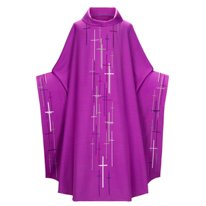 Mantello <span class=keywords><strong>da</strong></span> <span class=keywords><strong>Uomo</strong></span> Stile Vintage MDEC-003, Casula per Sacerdote, Celebrante, Pastore, Cappa per Halloween, Costumi per Adulti, Film e TV - Product Image 2