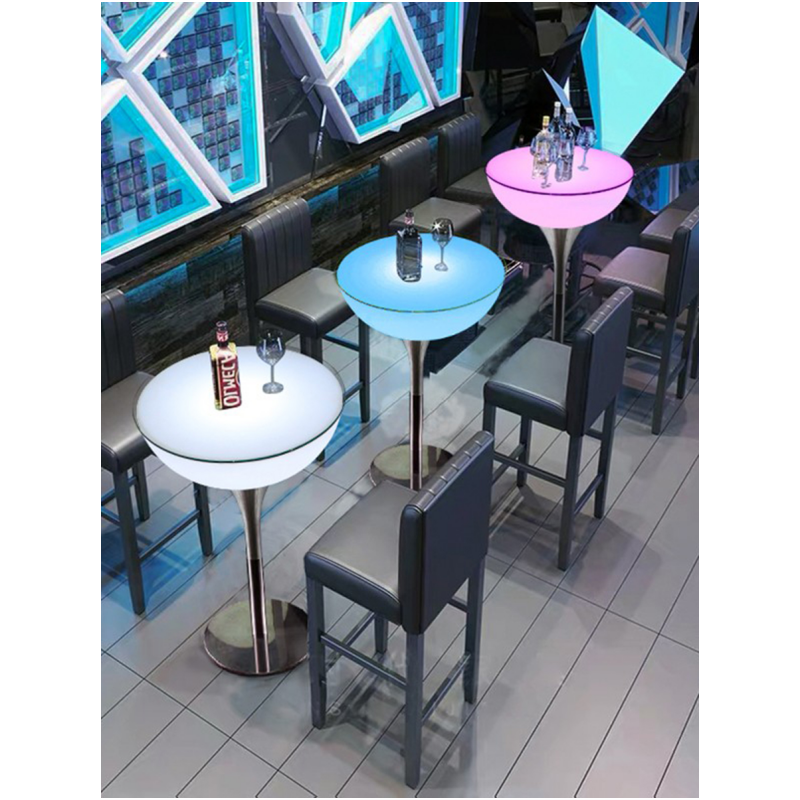 Moderne Luxe Rokende Club Bar Led Rgb Stoelen Interieur Design Lounge Waterpijp Bartafel En Barkruk Meubels Te Koop