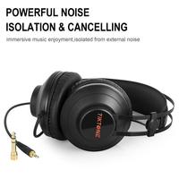 Casque de monitoring audio filaire professionnel CR-01 pour studio, avec basses profondes, accessoires pour instruments de musique