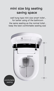 <strong>Electric</strong> WC Foot Sensor <strong>Automatic</strong> <strong>Bidet</strong> Flush Bathroom Wall Hung Intelligent Smart <strong>Toilet</strong> - Product Image 2