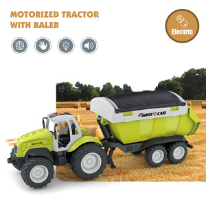 Voiture à friction en plastique, véhicule agricole de simulation avec effets lumineux et musicaux, modèle de moissonneuse-batteuse et de véhicule de transport pour enfants - Product Image 2