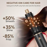 Ensemble de brosses à air chaud multi-styler 5 en 1, sèche-cheveux professionnel, lisseur et boucleur en une seule étape, outils de coiffage pour cheveux, vente en gros
