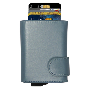 Portefeuille fin CardHoda en PU avec protection RFID, fermeture pliante, porte-cartes court, design minimaliste unisexe - Product Image 2