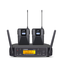 2022 Harga Bagus Mikrofon Nirkabel Sistem UHF 2 Mikrofon Genggam
