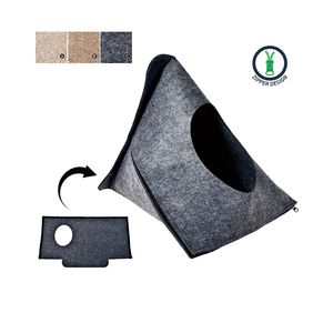 2024 Neuankömmling Günstige Haustiere Lieferungen Faltbarer Griff filz Stoff <span class=keywords><strong>Cat</strong></span> Condo House <span class=keywords><strong>Cave</strong></span> - Product Image 1