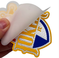 Écussons en silicone personnalisés sur mesure en tissu Tatami, badges 3D gaufrés thermocollants pour la décoration de vêtements de sport