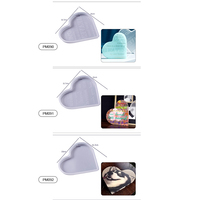 Nouvelle tendance grands moules en résine de Silicone de plateau ovale de vague de forme moyenne et petite pour l'artisanat de résine époxy d'accessoires de Base plate