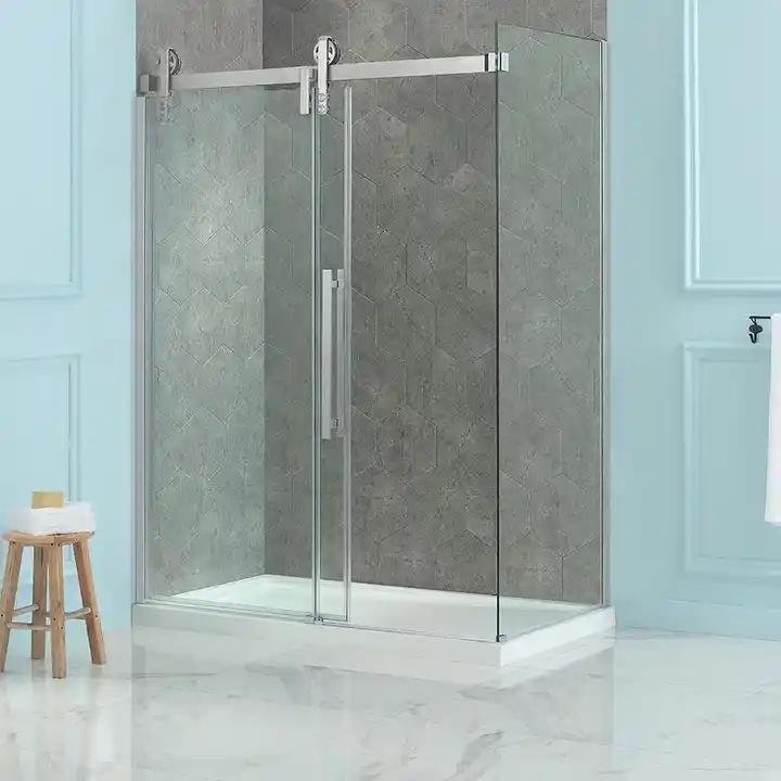 M-5 New design bathtub shower glass curtain bathroom
