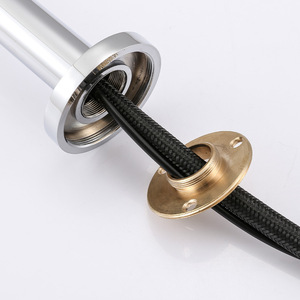 304 스테인레스 스틸 벽걸이 형 자동 센서 냉온수 분지 수도꼭지 믹서 싱크 탭 - Product Image 2