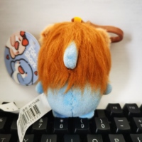 Offre Spéciale Porte-clés requin lion mignon de 4 pouces Animal en peluche en coton moelleux pour machines à griffes Adorable stock en peluche avec griffes acérées