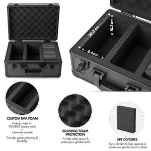 Estuche de Almacenamiento para Tarjetas Deportivas con Clasificación BGS, Marco de Aluminio, 3 Filas, para Tarjetas con Clasificación BGS - Product Image 4