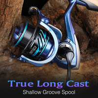 Moulinet à pêche TSURINOYA Shallow Spool Spinning Reel HAWK 2000S 5.2:1 7kg Drag Long Casting Fishing Wheel Pike Bass Profession Reel