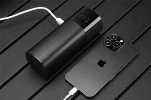 UrLazy 5000mAh Électrique Sans Fil Mini Portable Puissant 30W Numérique Automatique <span class=keywords><strong>Gonfleur</strong></span> De Pneu De Voiture avec Flash lumineux - Product Image 6