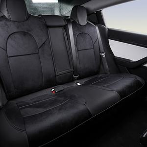 20% de réduction Gadgets de protection décoratifs intérieurs en cuir PU, housse de siège d'accessoires d'intérieur de voiture pour <span class=keywords><strong>Tesla</strong></span> <span class=keywords><strong>Model</strong></span> <span class=keywords><strong>3</strong></span> - Product Image 4
