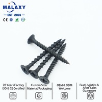 Vis autoperceuses pour plaques de plâtre MALAXY avec tête bombée ISO 14583, grade 8.8, finition zinguée et oxyde noir pour plaques de plâtre