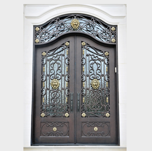 <span class=keywords><strong>Porte</strong></span> en fer forgé <span class=keywords><strong>sur</strong></span> <span class=keywords><strong>mesure</strong></span> avec poignées, design <span class=keywords><strong>de</strong></span> <span class=keywords><strong>grille</strong></span> en fer artisanal - Product Image 1