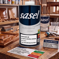SASEL 2K Acrylique de qualité industrielle 100% pur, durcisseur de polyuréthane à séchage rapide, non jaunissant, 2,5L, transparent pour l'automobile