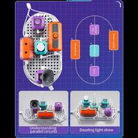 Kit de blocs de circuits scientifiques 194 pièces, 87 expériences, scènes stéréo 3D, jouet éducatif STEM, ensemble cadeau de découverte électronique