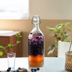 Botellas con Cierre Hermético para Vino <span class=keywords><strong>de</strong></span> Frutas <span class=keywords><strong>Casero</strong></span>, Botellas <span class=keywords><strong>de</strong></span> Vidrio para Vino <span class=keywords><strong>de</strong></span> Arroz, Decantadores <span class=keywords><strong>de</strong></span> Vino <span class=keywords><strong>de</strong></span> Grado Alimenticio con Tapas Herméticas - Product Image 3