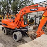 Obral DOOSAN DH60 mesin penggerak Usedearth traktor bekas dengan harga murah ekskavator roda