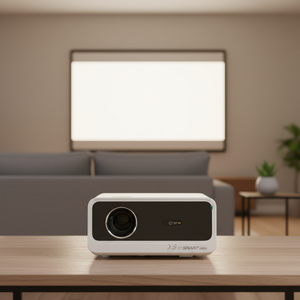 Projecteur LED sans fil intelligent X9 certifié Netflix pour extérieur, 1080P, 900+ ANSI, haut-parleurs stéréo, auto-tout-en-un, ODM - Product Image 1