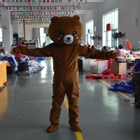 Costume de mascotte en peluche personnalisé KeepFuns, ours brun de Pâques, personnage de dessin animé pour la publicité, décoration d'événements de vacances