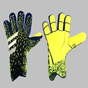 مصنع قفازات حارس المرمى الجديدة المهنية تنفس المطاط النايلون الحياكة كرة القدم - Product Image 3