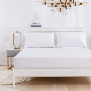 % 100% polyester mikrofiber (1 adet) derin cep yatak oem logo özel boş düz yatak yatak çarşaf alt levhalar - Product Image 6