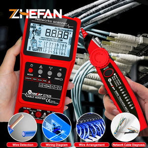 Zhefan RTS pk653c + Nhà máy trực tiếp 2 trong 1 Chiều dài Mạng Cáp Tester LCD kỹ thuật số quét dây Tracker Cáp <span class=keywords><strong>Analyzer</strong></span> - Product Image 6
