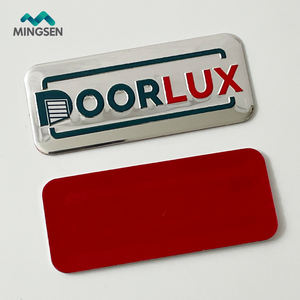 Targhetta con logo del marchio personalizzato in alluminio lucido, forte adesivo in alluminio, targhetta in metallo - Product Image 6