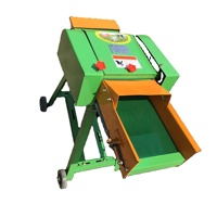 Petit hachoir à foin domestique biphasé 220V pour bétail (bovins, ovins, équins) et porcs - Compatible matériaux secs/humides