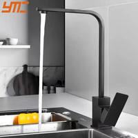Robinet de cuisine à poignée unique en acier inoxydable 304, eau chaude et froide, robinet de cuisine à trou unique pour la maison/l'hôtel, certification CE