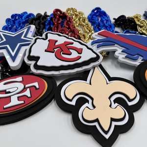 축구 농구 스포츠 팀 치어리딩 팬들을위한 맞춤형 EVA 팬 체인 목걸이 매치 데이 액세서리' - Product Image 2