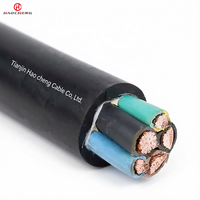 Kabel Karet Fleksibel Tugas Berat YCW Tahan Cuaca & Minyak Konduktor Cu Kelas Industri