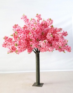 Grand arbre de cerisier artificiel de 6 pieds, blanc soyeux, pour extérieur, avec pot globe, style <span class=keywords><strong>Sakura</strong></span>, haut et touffu, pour table - Product Image 2