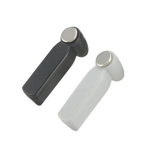 Étiquette antivol rigide 46 mm en ABS noir et blanc pour systèmes EAS, supermarchés et magasins de vêtements - Product Image 1