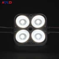Module LED étanche IP67 haute puissance 3W 12V SMD2835 4 LED avec garantie de 7 ans pour boîte d'affichage publicitaire