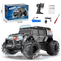 Mobil RC 2.4G Tahan Air Rock Crawler dengan Lampu LED, Remote Control, Amfibi, Off-Road, Monster Truck, Mainan Elektrik Kelas Hobi