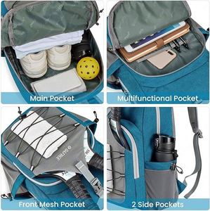 Échantillon gratuit : Sac à dos étanche pour raquettes de pickleball et de tennis, sac de sport et de voyage pour raquettes de tennis et de pickleball - Product Image 4