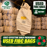 Grand stock de sacs FIBC remis à neuf, sacs jumbo réutilisables de 2000 kg pour le sable, la pierre, les minéraux et les matériaux en vrac de construction