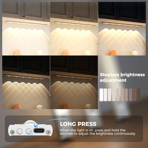 Barre lumineuse <span class=keywords><strong>LED</strong></span> pour armoire avec capteur de mouvement PIR, 5 couleurs, luminosité réglable, écologique, moderne, pour cuisine - Product Image 3
