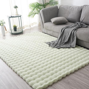 Tapis et carpettes <span class=keywords><strong>de</strong></span> luxe <span class=keywords><strong>de</strong></span> haute qualité en fausse <span class=keywords><strong>fourrure</strong></span> <span class=keywords><strong>de</strong></span> <span class=keywords><strong>lapin</strong></span>, fabriqués à la machine, adaptés aux animaux domestiques, à poils longs, pour la maison et l'hôtellerie - Product Image 2