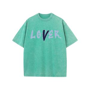 เสื้อยืดผ้าฝ้าย100% สำหรับผู้ชายคุณภาพสูงเสื้อยืดแขนสั้นแห้งเร็วคอเสื้อพิมพ์ลายโลโก้ทรงโอเวอร์ไซส์ - Product Image 5