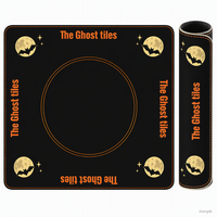 Protector de Mesa Enrollable Impermeable de Neopreno con Diseño de Noche de Todos los Santos para Entretenimiento Familiar en Interiores/Exteriores, Mahjong de Halloween