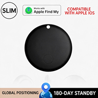 Traceur de localisation anti-perte pour enfants et chiens [Compatible avec la fonction Localiser de l'Apple (certifié MFi), batterie intégrée, design ultra-fin]