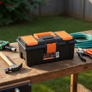 Caja de Herramientas de Plástico Truper Impermeable de 14 Pulgadas con 12 Compartimentos, Cierre de Pestillo, Capacidad de 30L para Almacenamiento Exterior y Doméstico - Product Image 2