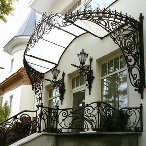 Stile europeo retrò Villa cortile casa tenda Multi-funzionale in <span class=keywords><strong>ferro</strong></span> battuto forgiato baldacchino in metallo secchio a baldacchino - Product Image 3
