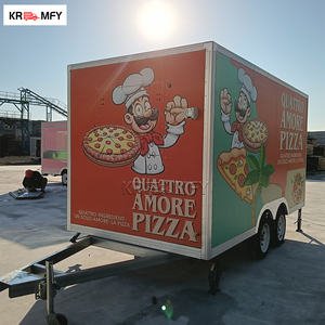 Remorque de cuisine mobile entièrement équipée pour hot-dogs, hamburgers, pizzas, certifiée DOT VIN CE, idéale pour les camions de restauration rapide. - Product Image 1